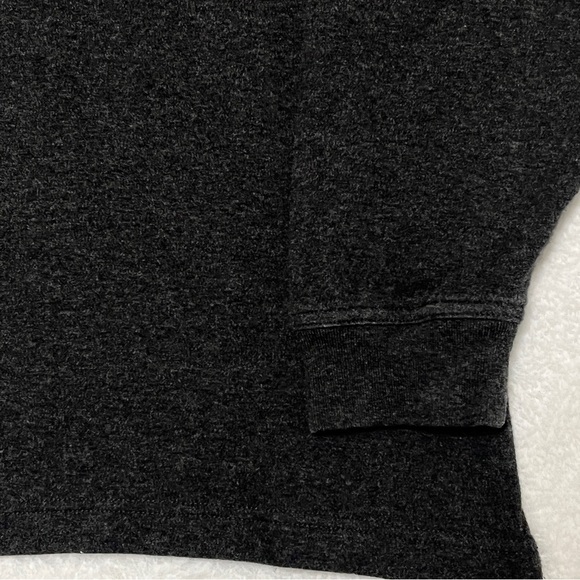 Greg Norman Mens Medium Long Sleeve Polo Pullover Charcoal Gray Shark Logo - Picture 3 of 10